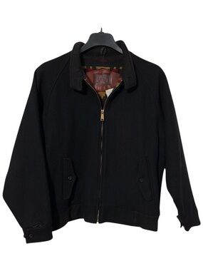 Woolrich Mens Vintage Wool Bld Bomber Jacket Size M Knit Lined USA Fathers Day